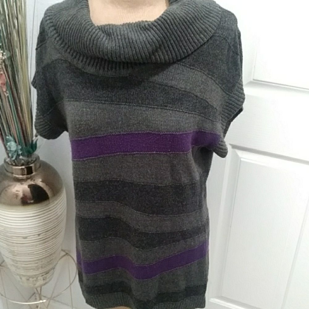 Apostrophe Cowl Neck Sweater Top